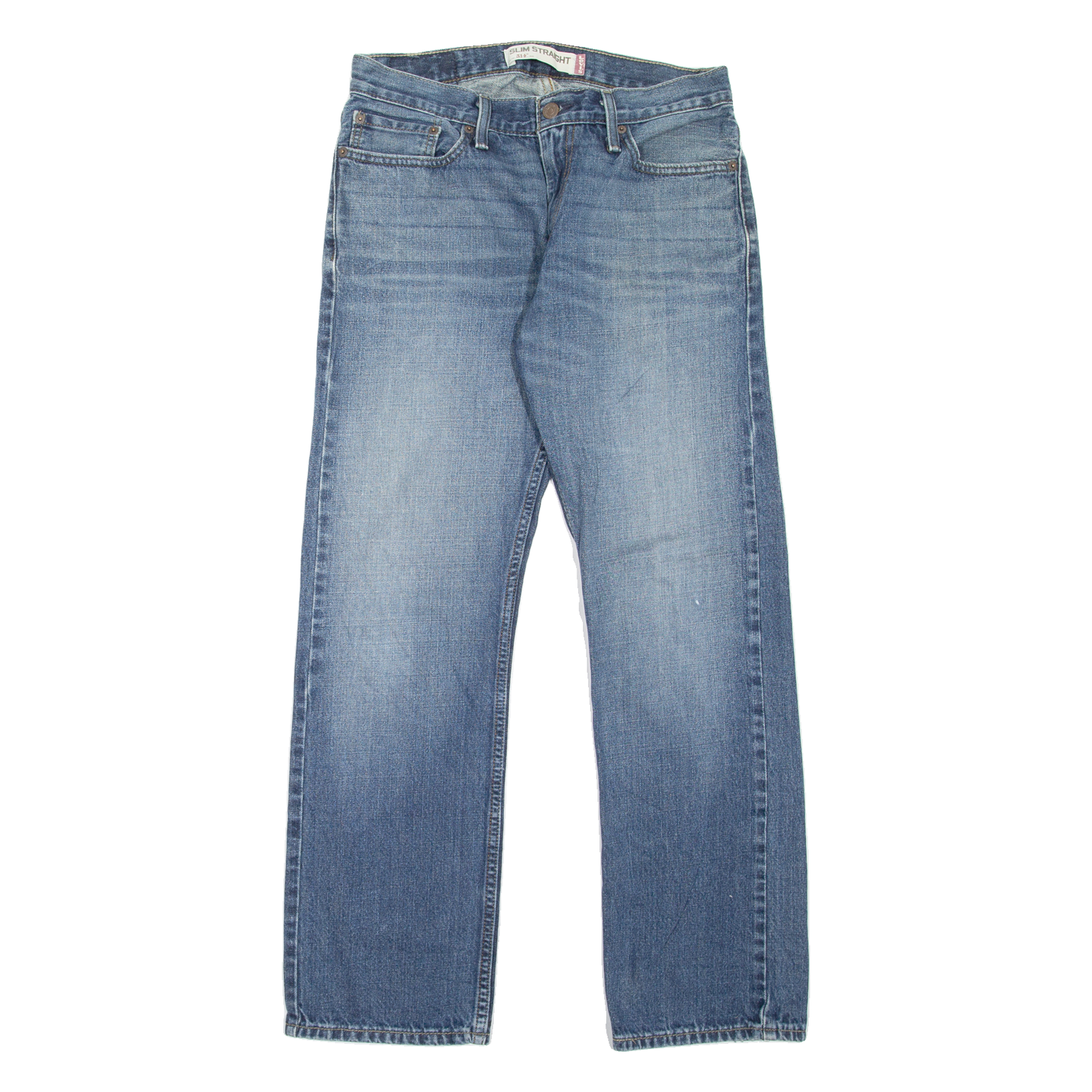 LEVI'S 514 Jeans Mens Blue Slim Straight Stone Wash W32 L30 Refurbished - N/A refurbished available on Cerqular
