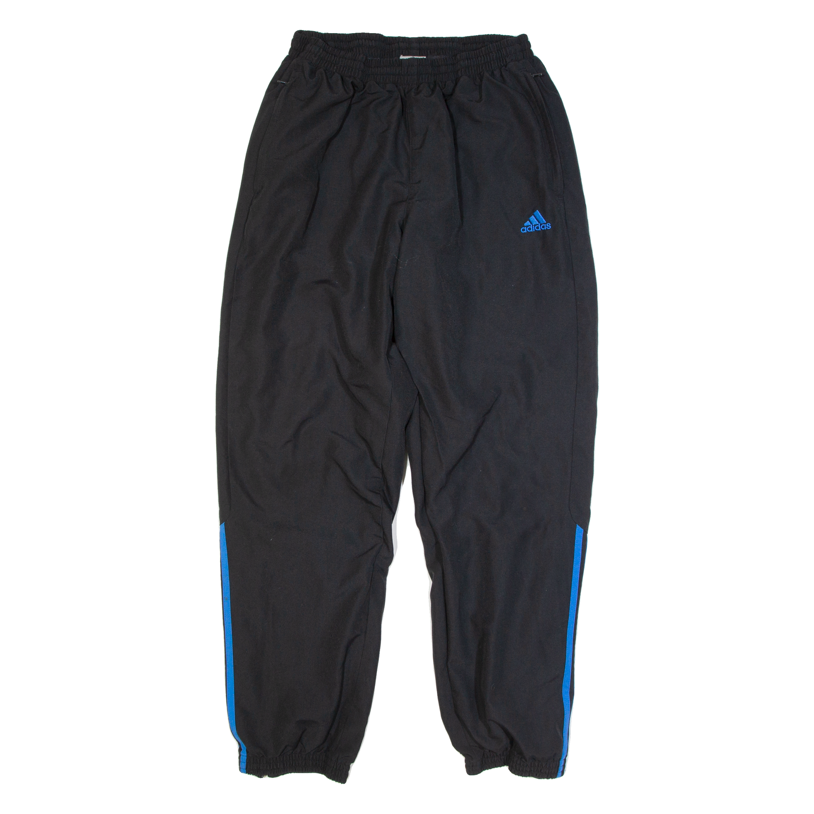 ADIDAS Mens Track Pants Black Tapered L W28 L30 Refurbished - N/A refurbished available on Cerqular
