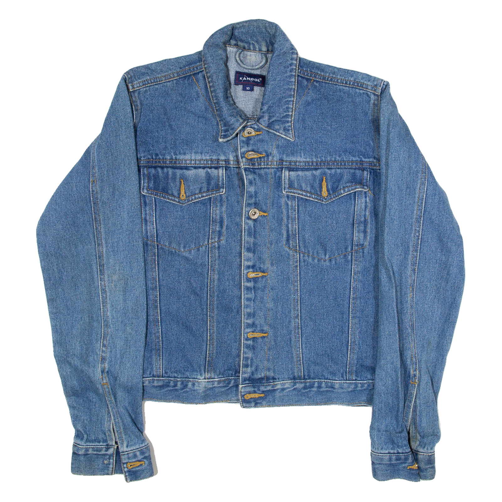 KANGOL Womens Denim Jacket Blue S Refurbished - N/A refurbished available on Cerqular