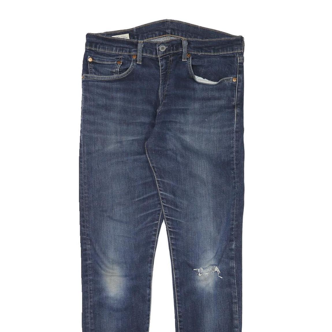 LEVI'S 512 Mens Jeans Blue Slim Skinny Denim Medium W32 L30 Stretch Zip Refurbished - N/A refurbished available on Cerqular