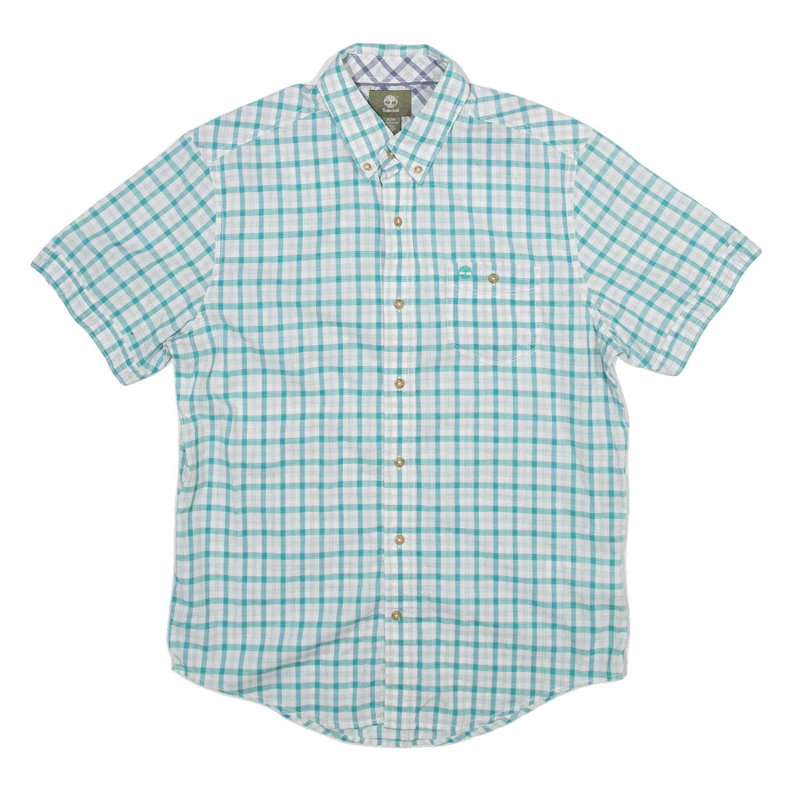 TIMBERLAND Regular Fit Mens Shirt Green Check M Refurbished - N/A refurbished available on Cerqular