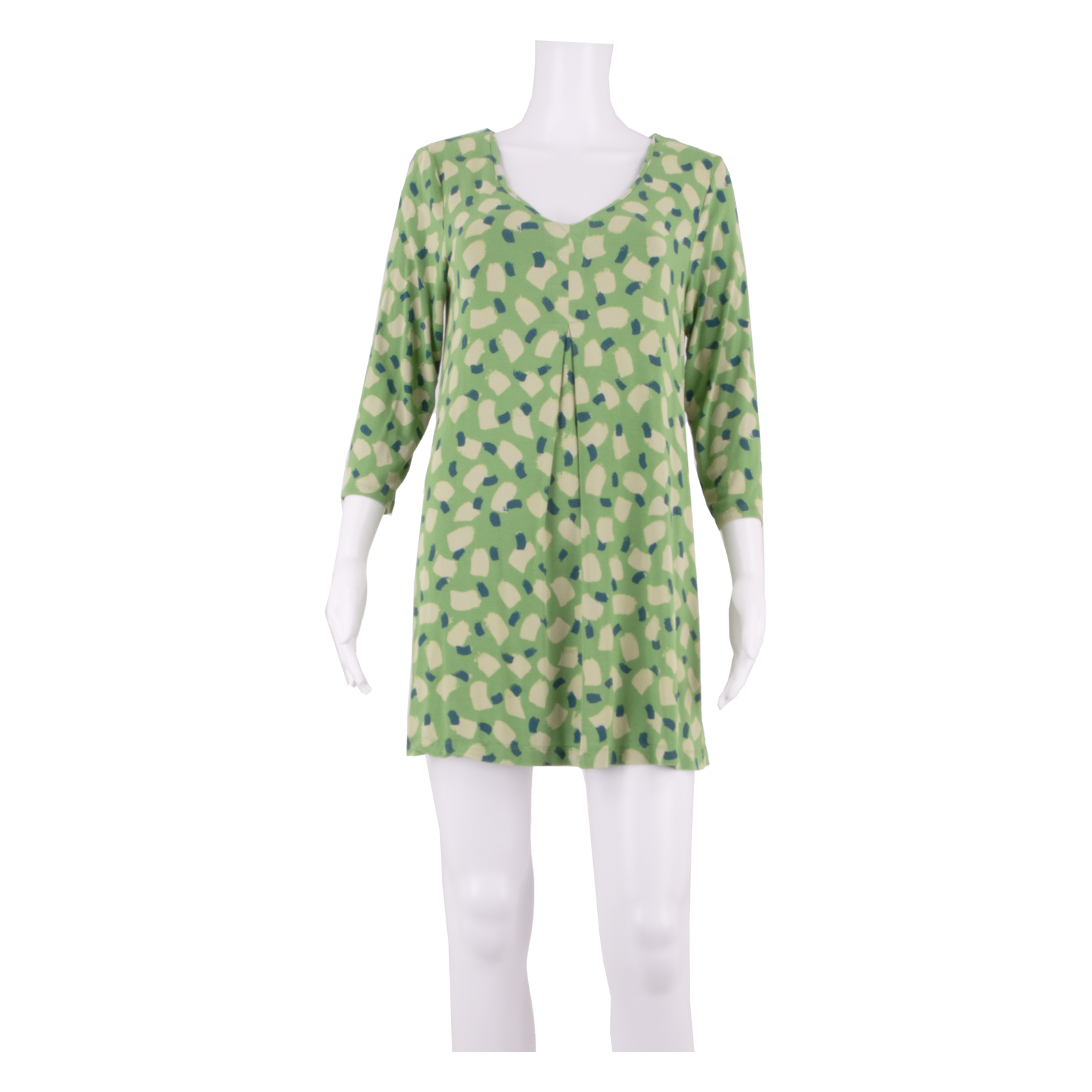 WHITE STUFF Womens Shift Dress Green Crazy Pattern Long Sleeve Short UK 10 Refurbished - N/A refurbished available on Cerqular