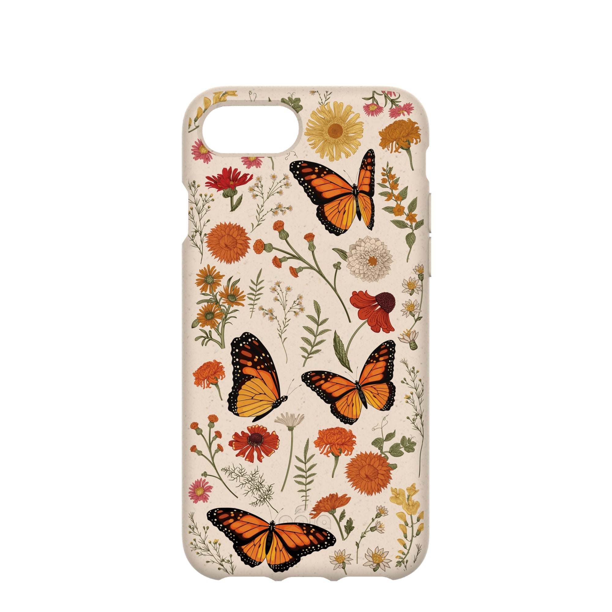 Seashell Monarch Butterfly iPhone 6/6s/7/8/SE Case Refurbished - Pela Case refurbished available on Cerqular