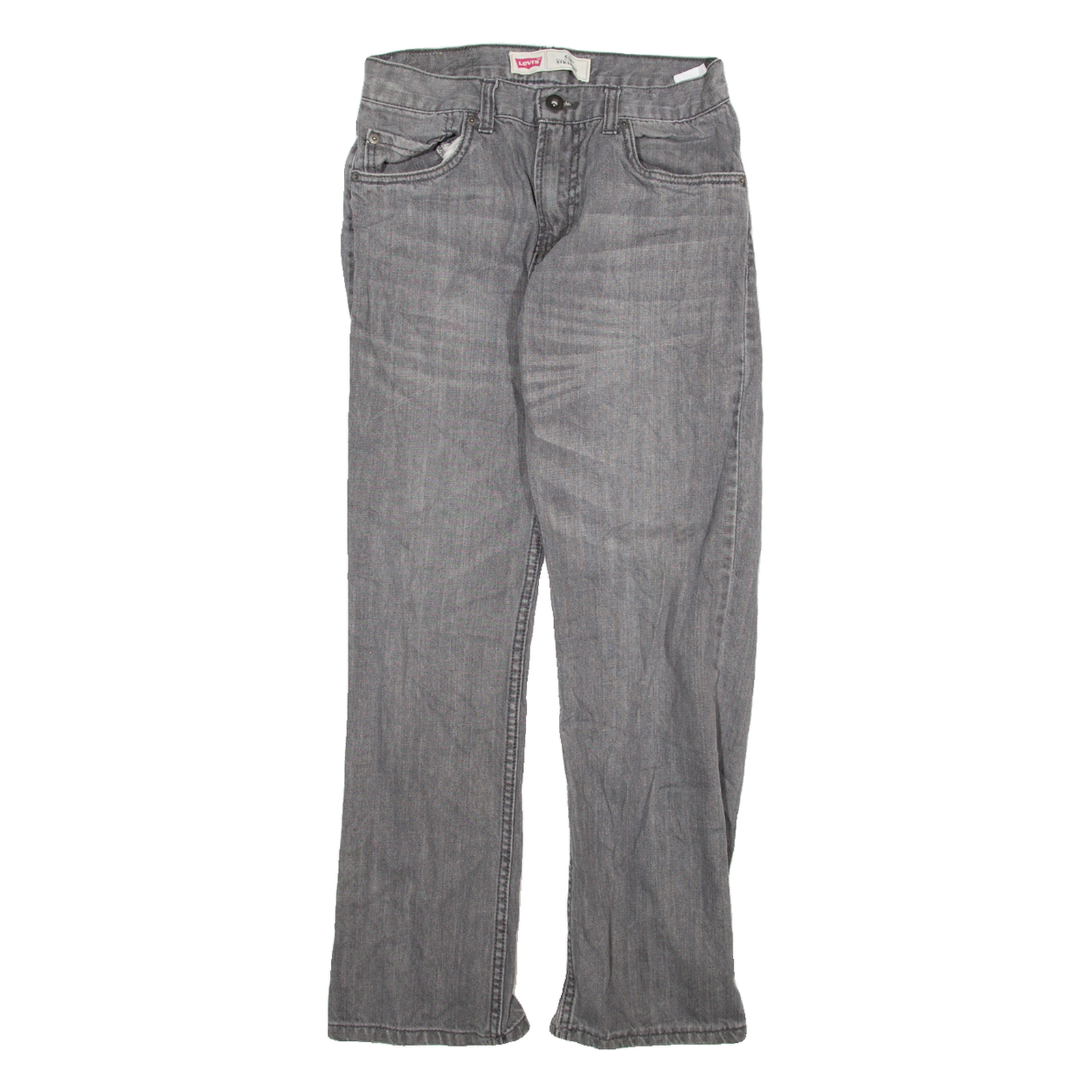 LEVI'S 514 Jeans Womens Grey Regular Straight W28 L28 Refurbished - N/A refurbished available on Cerqular