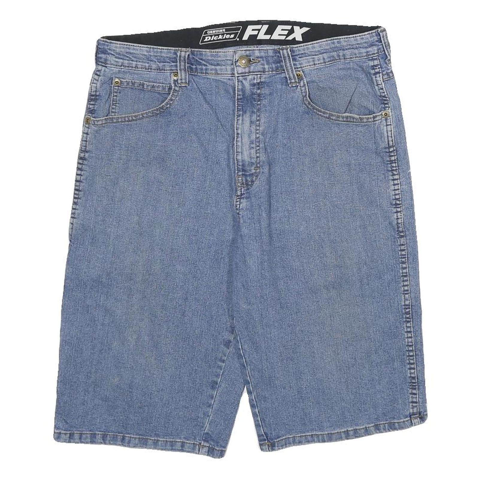 DICKIES Mens Shorts Blue Casual Loose L W34 Denim Workwear Refurbished - N/A refurbished available on Cerqular