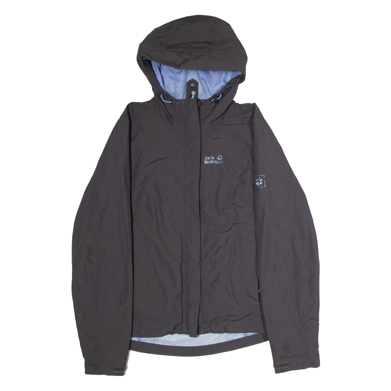 JACK WOLFSKIN Womens Rain Jacket Grey UK 10 Refurbished - N/A refurbished available on Cerqular