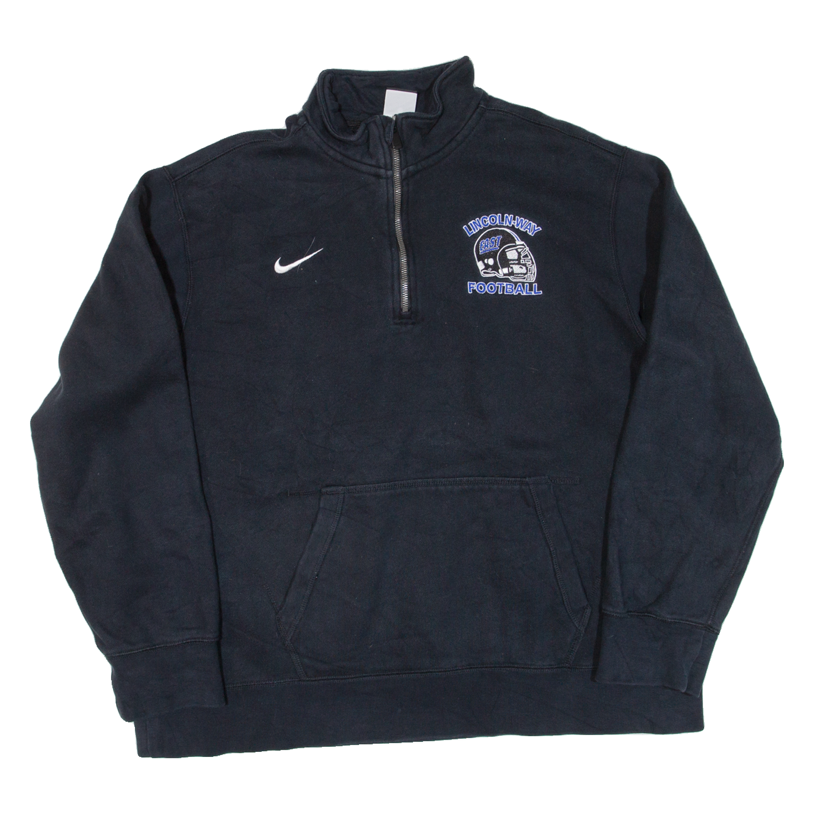 NIKE Lincolnway Football Mens Sweatshirt Black 1/4 Zip XL Refurbished - N/A refurbished available on Cerqular
