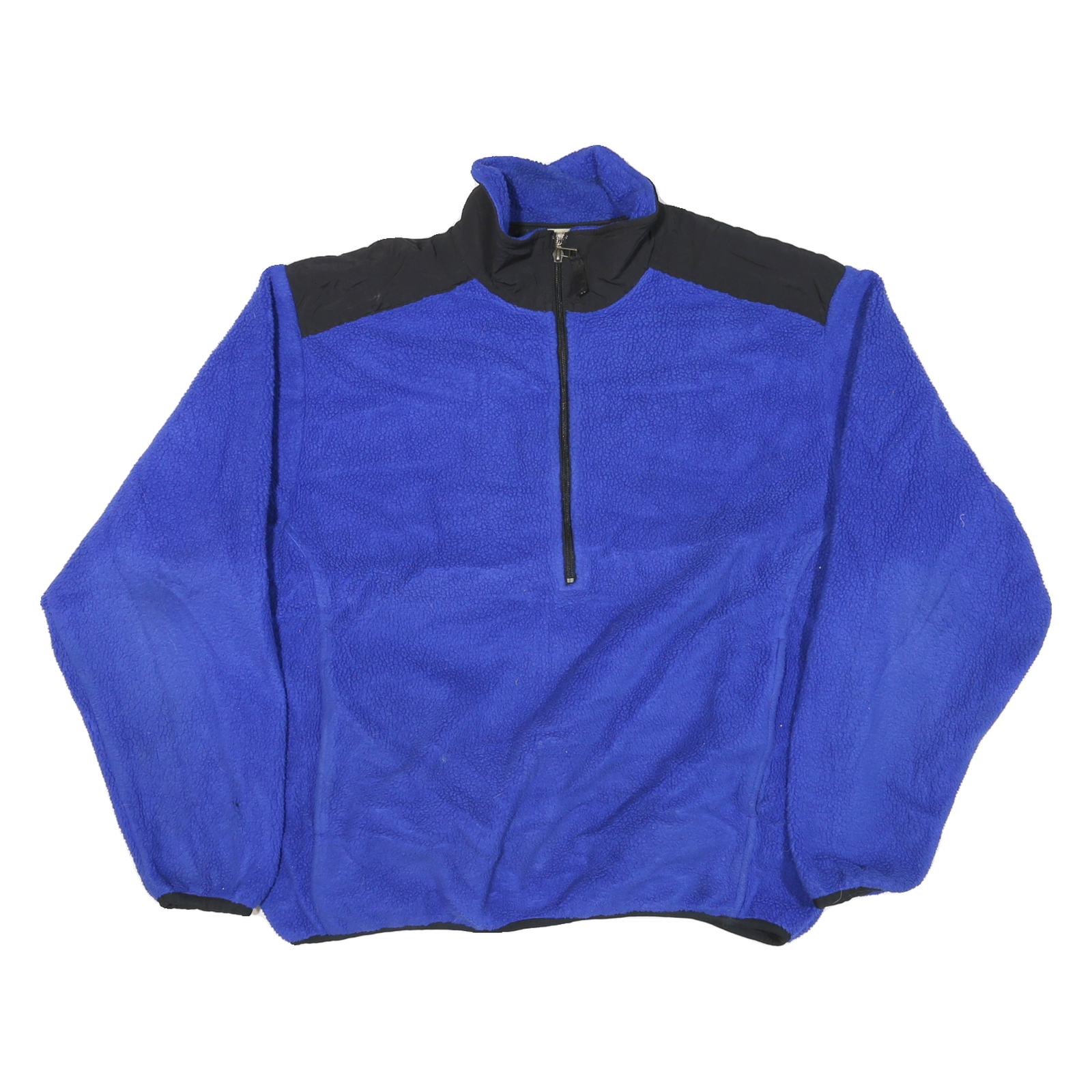 WOOLRICH Mens Blue Black Plain Fleece Pullover Jumper XL Casual Outdoor Warm Refurbished - N/A refurbished available on Cerqular
