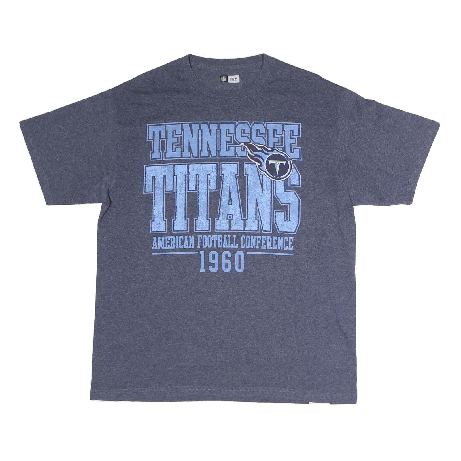NFL Mens Blue Tennessee Titans Graphic T-Shirt L Short Sleeve Crew Neck American Refurbished - N/A refurbished available on Cerqular