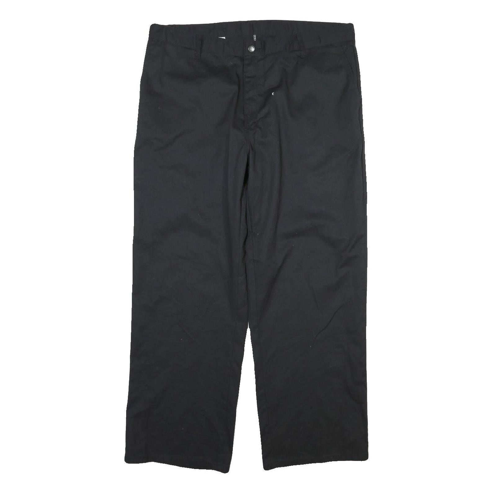 DICKIES Mens Cotton Blend Black Regular Fit Straight Leg Trousers W40 L30 Refurbished - N/A refurbished available on Cerqular