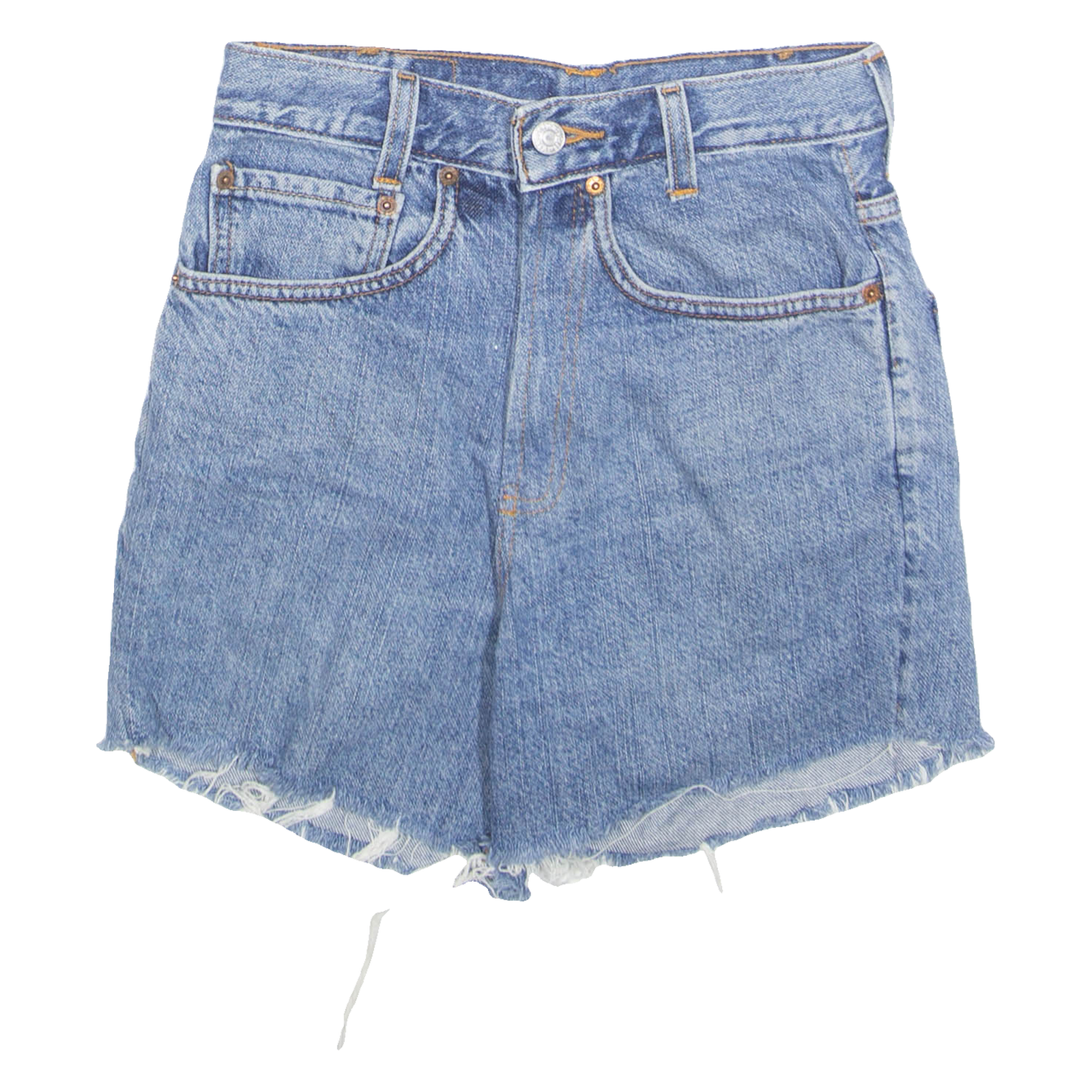 LEVI'S Cut Off Womens Denim Shorts Blue S W26 Refurbished - N/A refurbished available on Cerqular