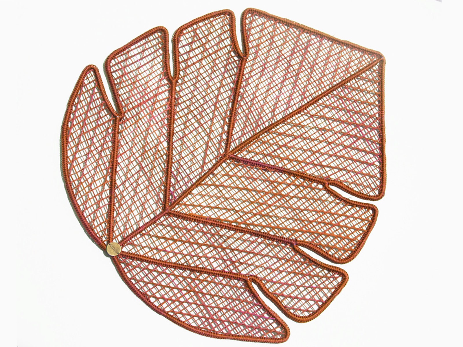 Maple Placemat - Sold by Set - Pack of 6 | Pack: Pack of 6 | Color: Ochre Refurbished - Apalma Handmade refurbished available on Cerqular