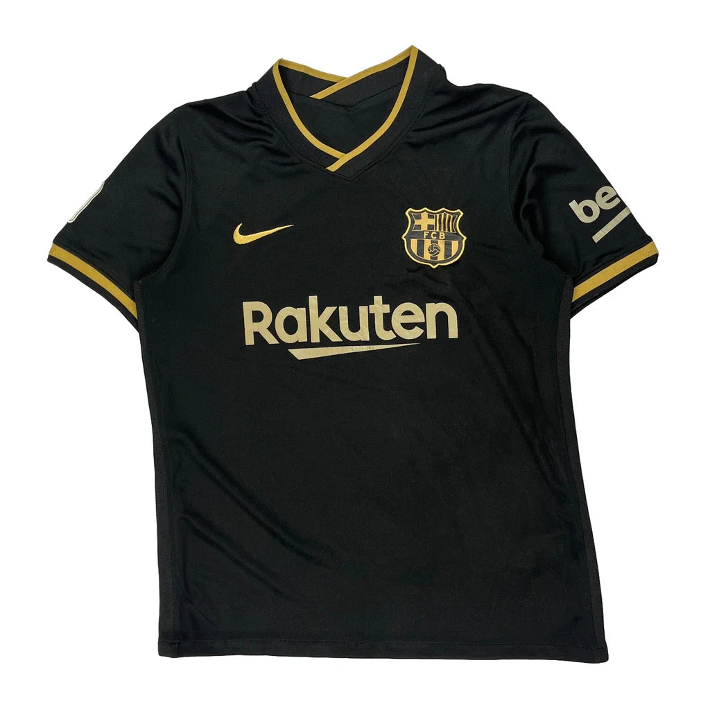 Fc Barcelona Nike Football Shirt - Medium Black Polyester Refurbished - Thrifted (note: this is a term often used to describe second- refurbished available on Cerqular