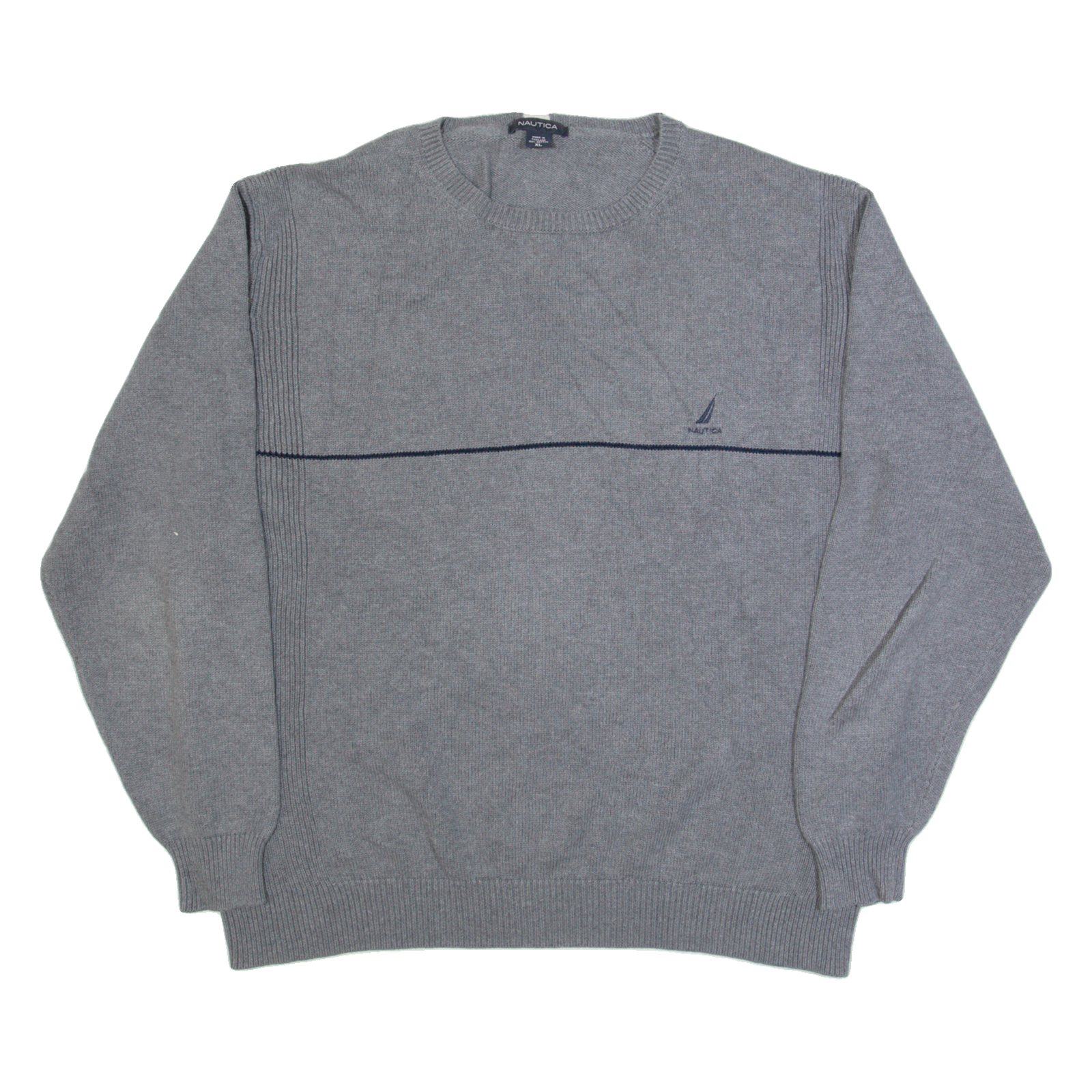 NAUTICA Mens Jumper Grey Tight Knit XL Refurbished - N/A refurbished available on Cerqular