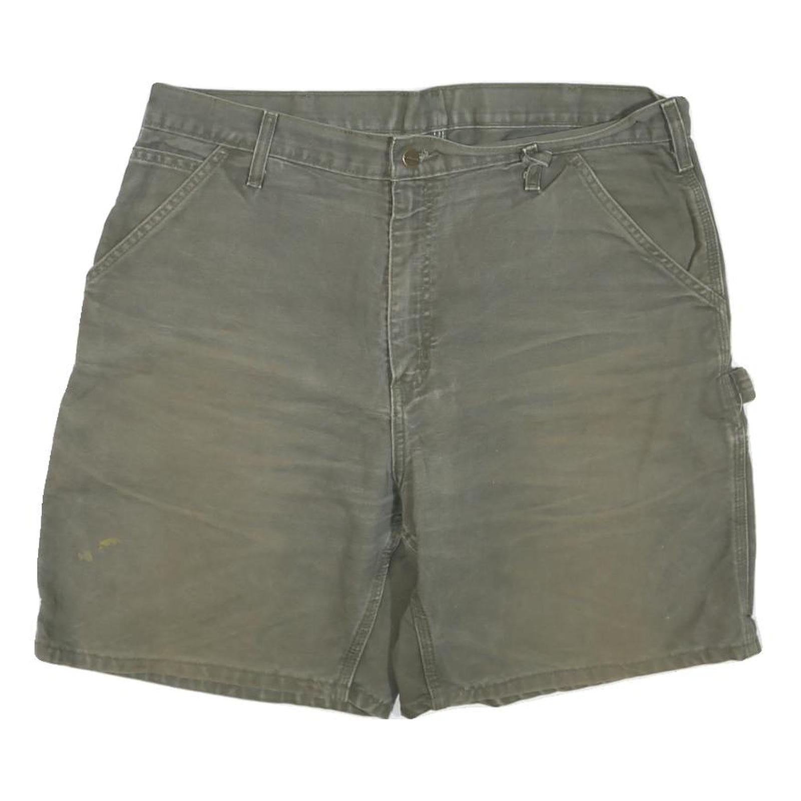 CARHARTT Mens Workwear Cotton Blend Olive Green Casual Shorts L W38 Refurbished - N/A refurbished available on Cerqular