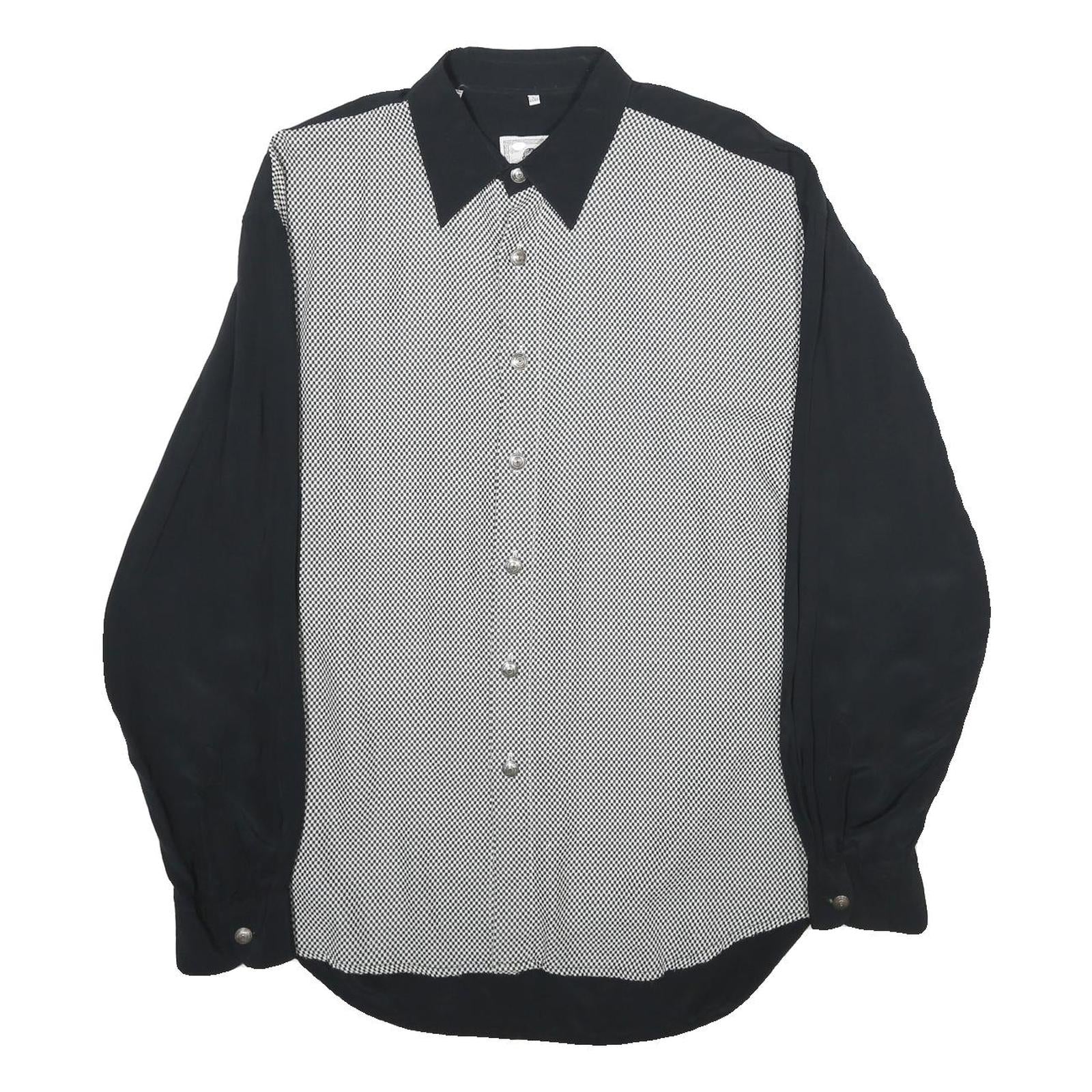 Buy ZAZZI Mens Black & White Pattern Long Sleeve Shirt L Viscose Button Collar Refurbished - $19.49 ZAZZI Mens Black & White Pattern Long Sleeve Shirt L Viscose Button Collar Refurbished - N/A refurbished available on Cerqular