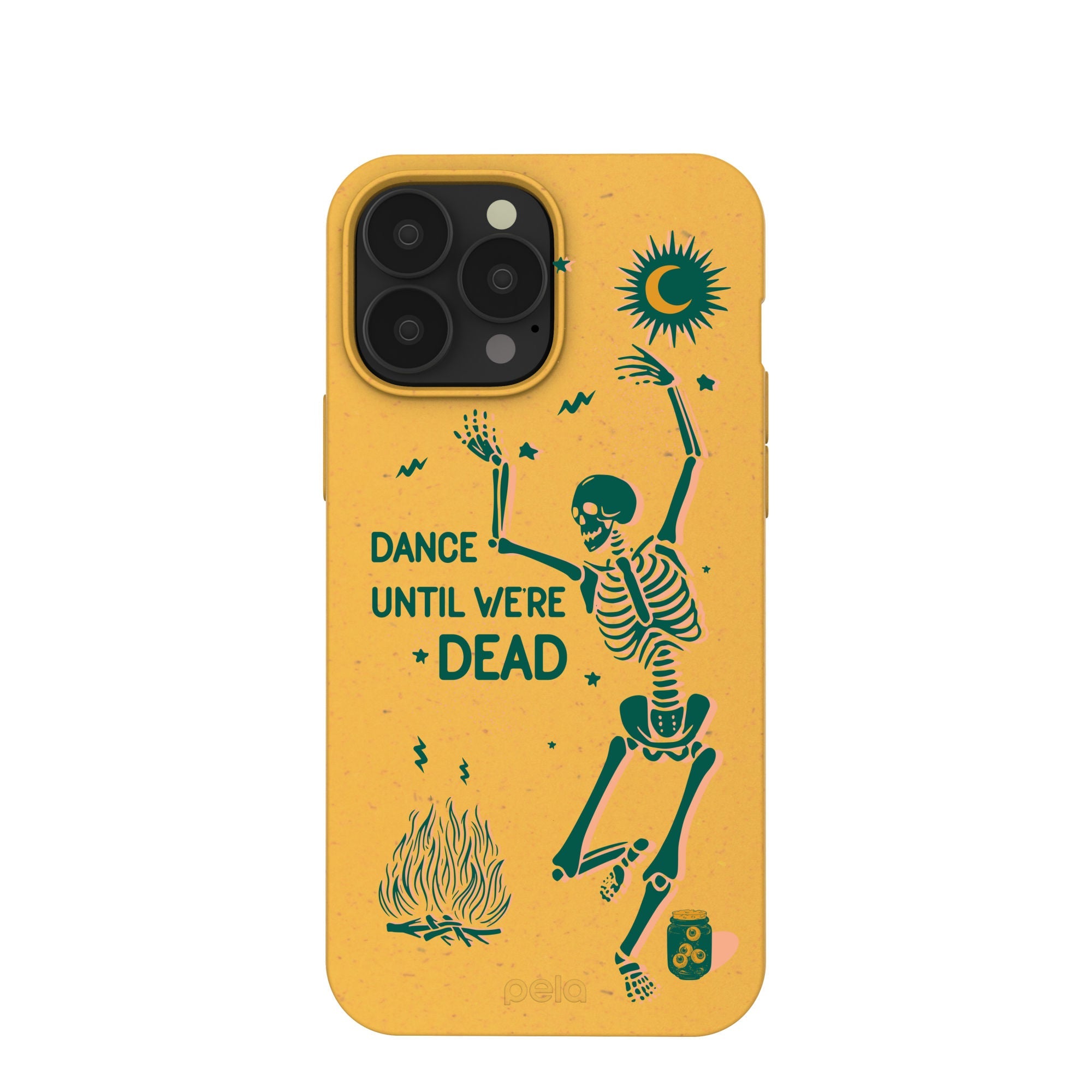 Honey Dancing Skeleton iPhone 13 Pro Max Case Refurbished - Pela Case refurbished available on Cerqular