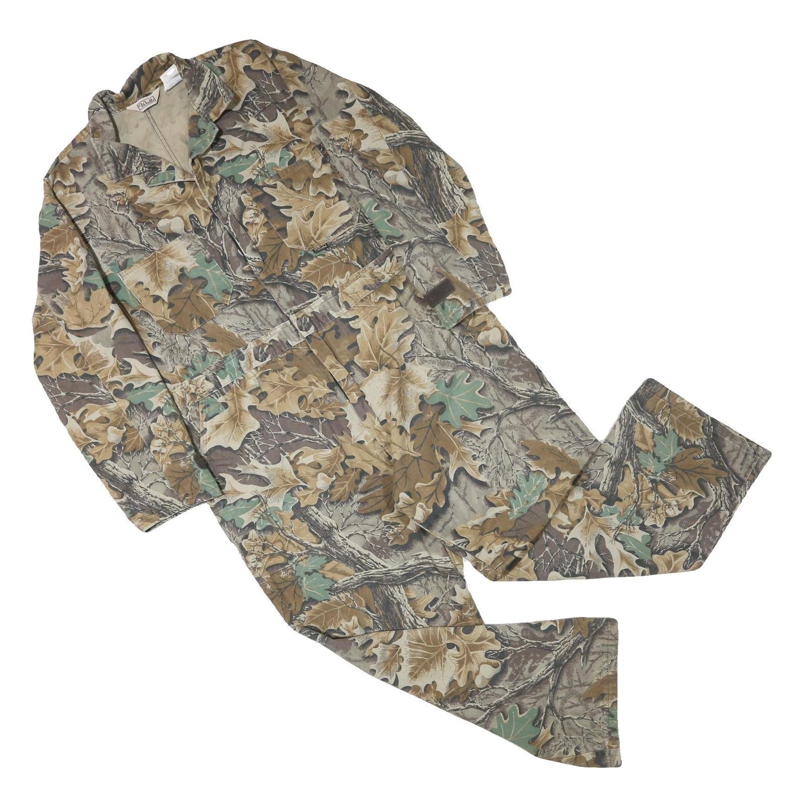 WALLS Mens Brown & Green Camouflage Cotton Blend Dungarees XL W40 L28 Work Wear Refurbished - N/A refurbished available on Cerqular