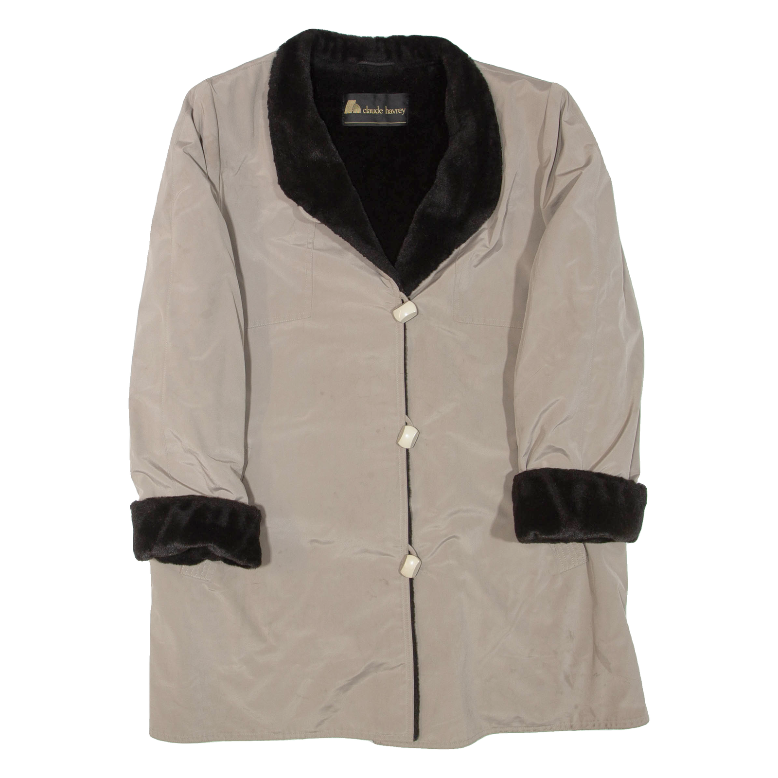 CLAUDE HAVREY Womens Jacket Beige L Refurbished - N/A refurbished available on Cerqular