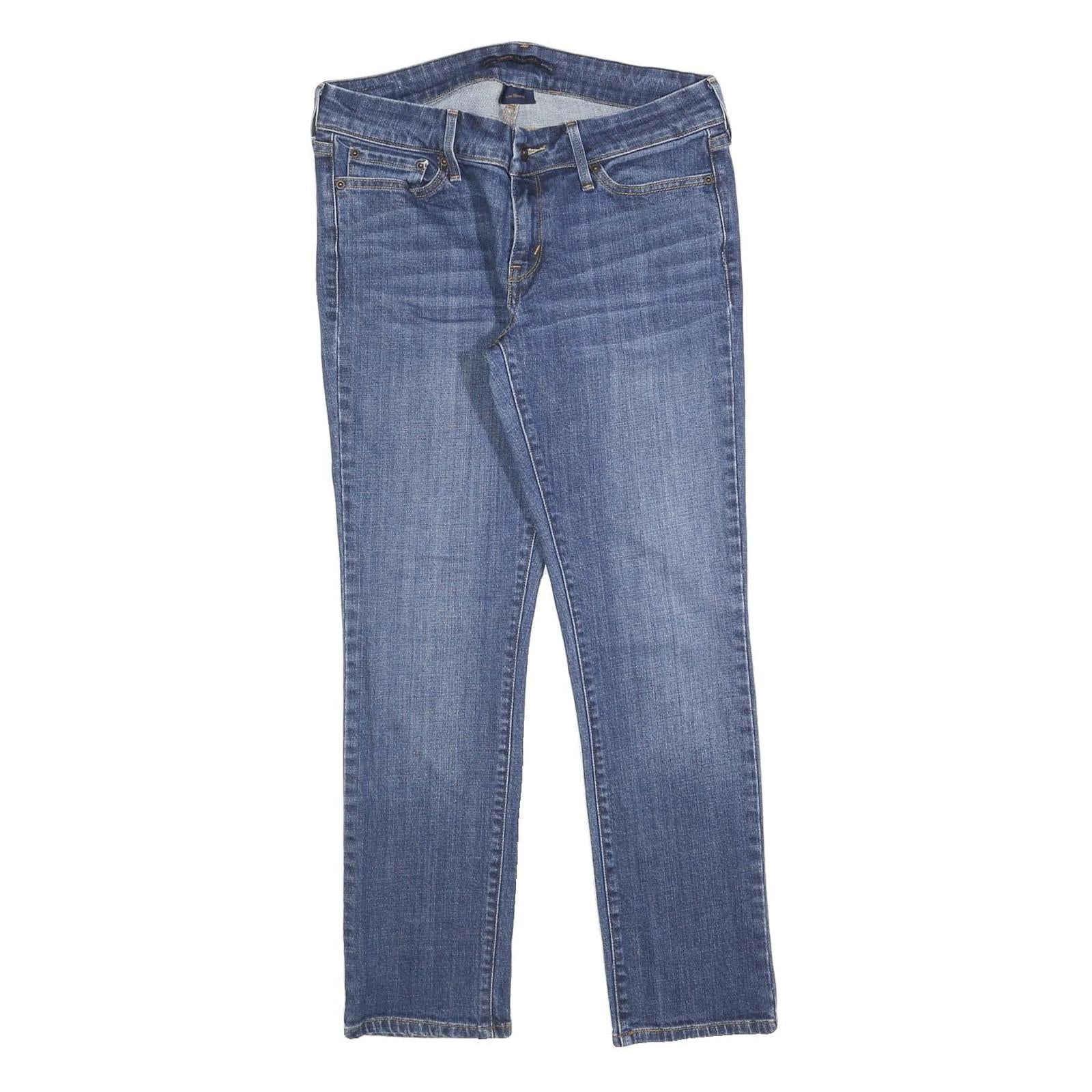 LEVI'S Womens Blue Regular Straight Denim Jeans W30 L28 Classic Cotton Blend Zip Refurbished - N/A refurbished available on Cerqular