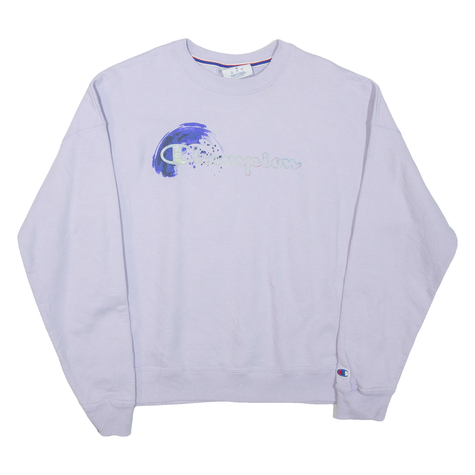 CHAMPION Womens Sweatshirt Purple Crew Neck M Refurbished - N/A refurbished available on Cerqular