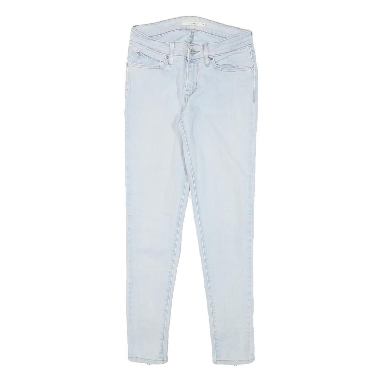 LEVI'S 711 Womens Slim Skinny Denim Light Blue W24 L25 Zip Fastening Refurbished - N/A refurbished available on Cerqular