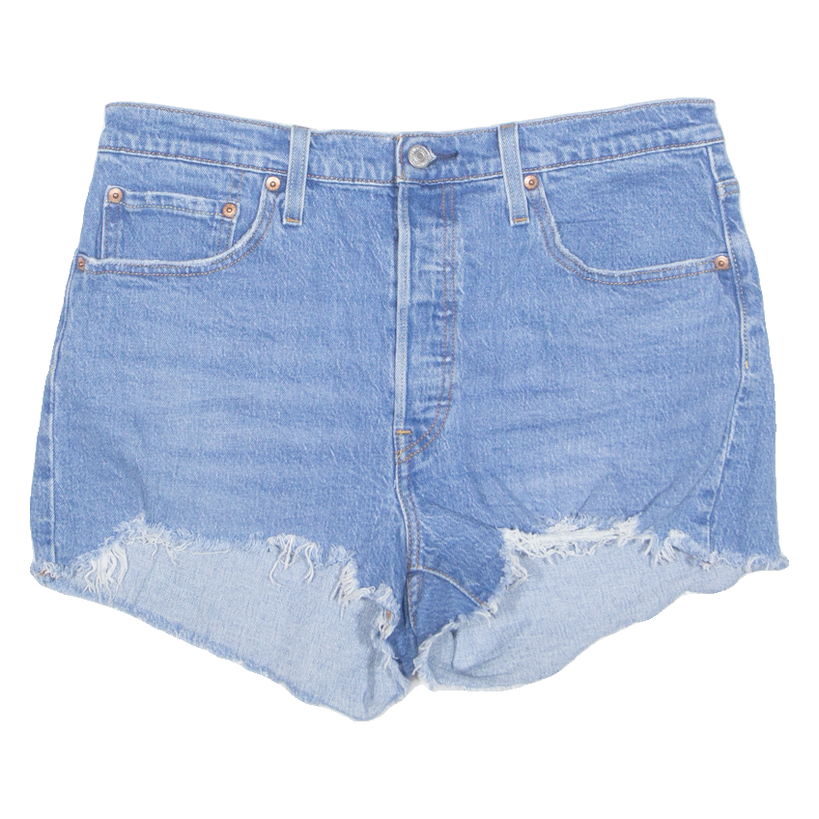 LEVI'S Cut Off 501 Womens Denim Shorts Blue Regular M W33 Refurbished - N/A refurbished available on Cerqular