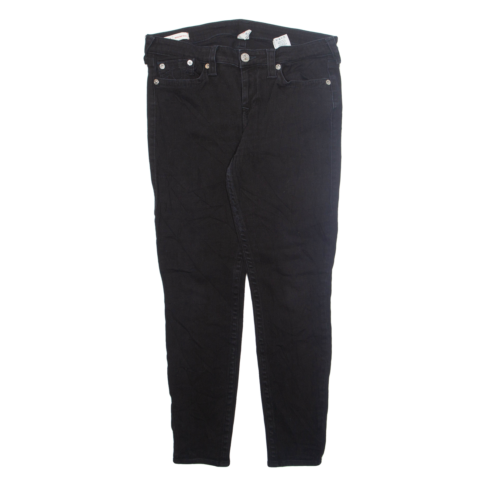 TRUE RELIGION Mens Jeans Black Regular Skinny W32 L28 Refurbished - N/A refurbished available on Cerqular