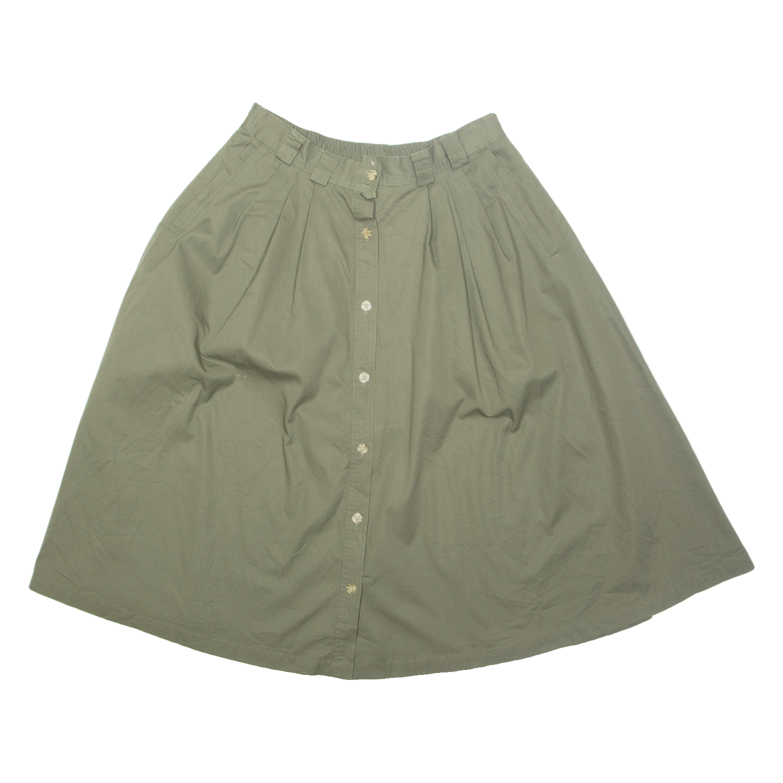 CLAUS Womens A-Line Skirt Green Midi UK 14 Refurbished - N/A refurbished available on Cerqular