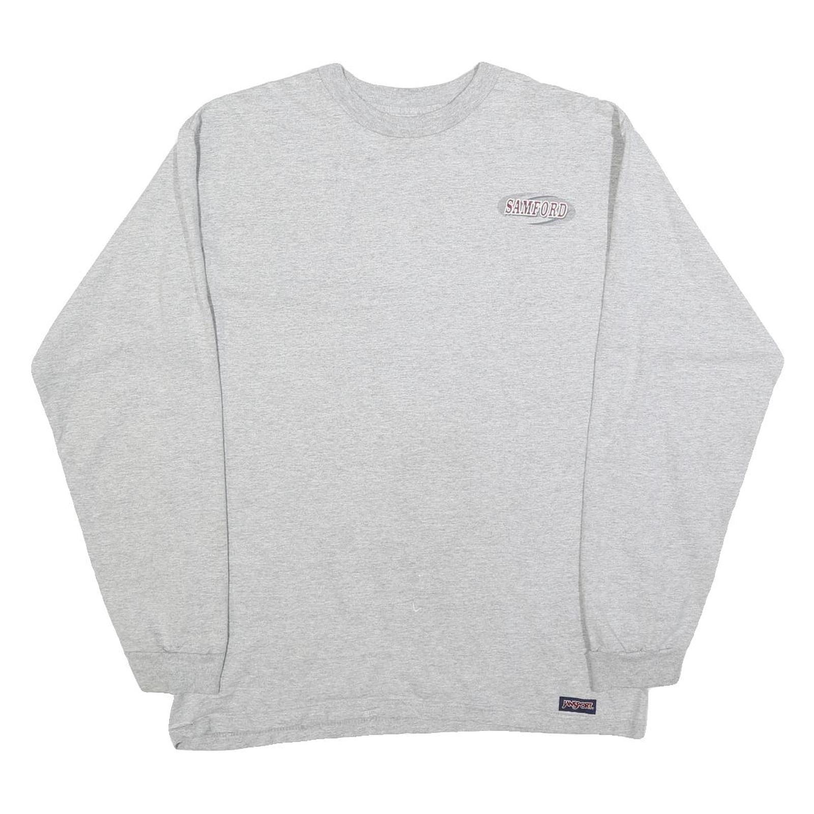 JANSPORT Mens Grey Samford University Long Sleeve Crew Neck T-Shirt M Cotton Refurbished - N/A refurbished available on Cerqular