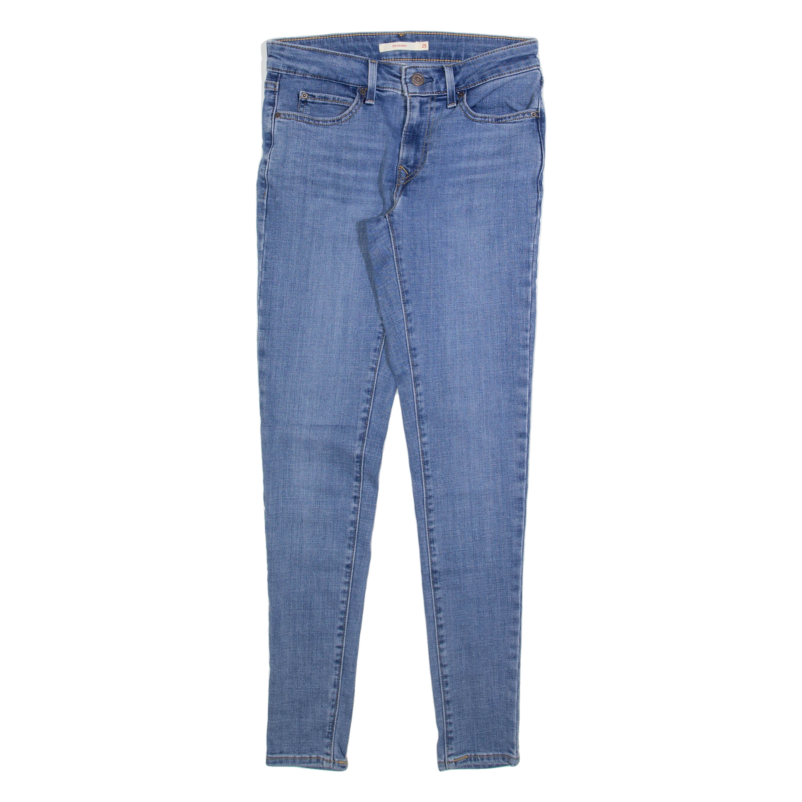 LEVI'S 711 Womens Jeans Blue Slim Skinny W25 L30 Refurbished - N/A refurbished available on Cerqular