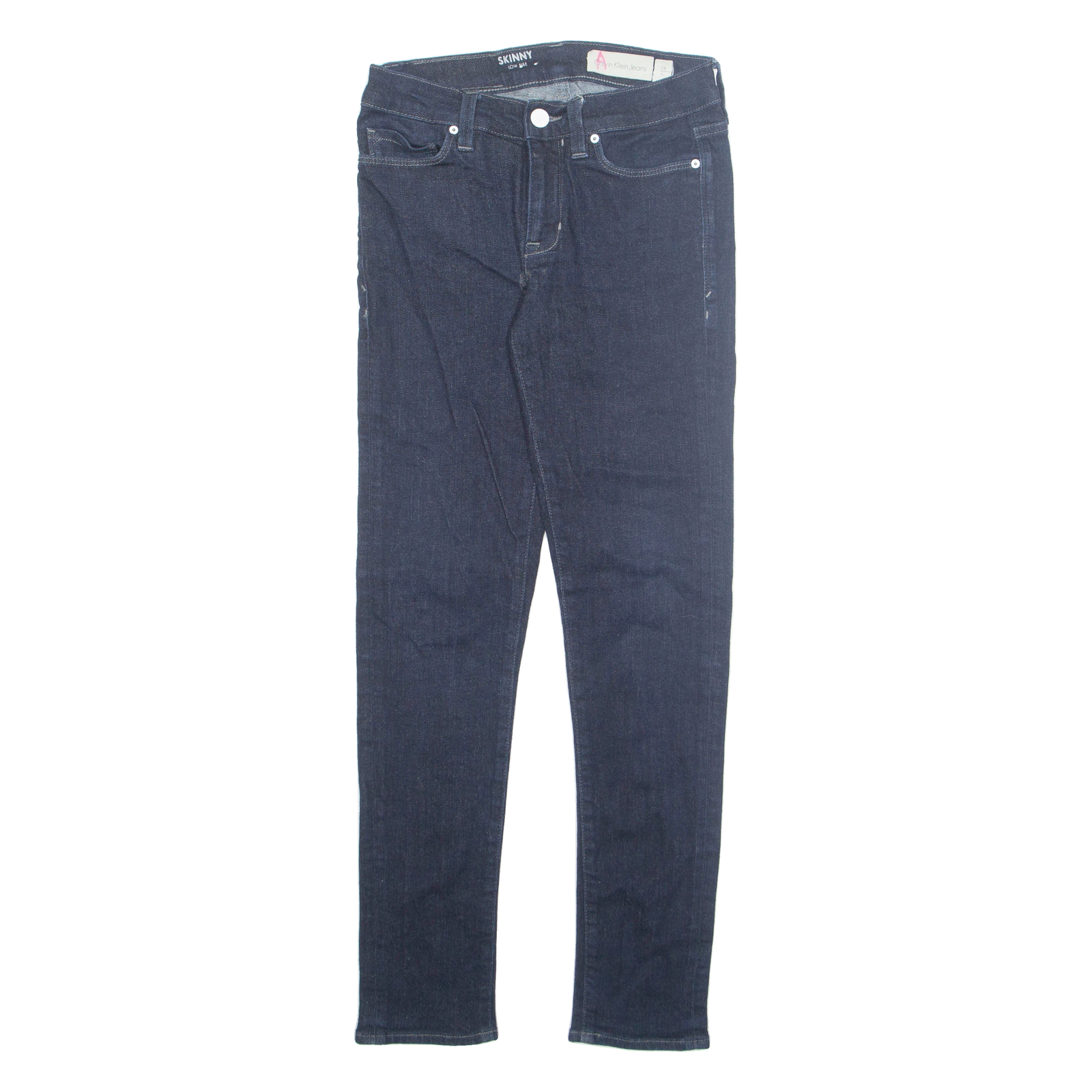 CALVIN KLEIN JEANS Womens Jeans Blue Regular Tapered W28 L26 Refurbished - N/A refurbished available on Cerqular