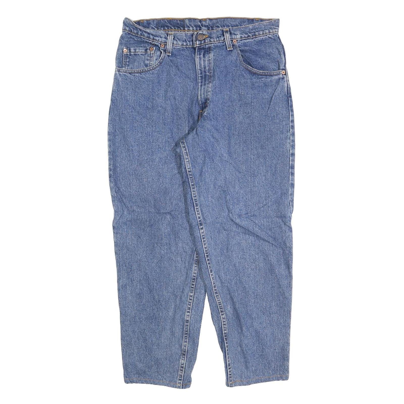 LEVI'S 550 Tapered Mens Jeans Blue Loose Denim Medium W33 L28 Relaxed Fit Zip Refurbished - N/A refurbished available on Cerqular