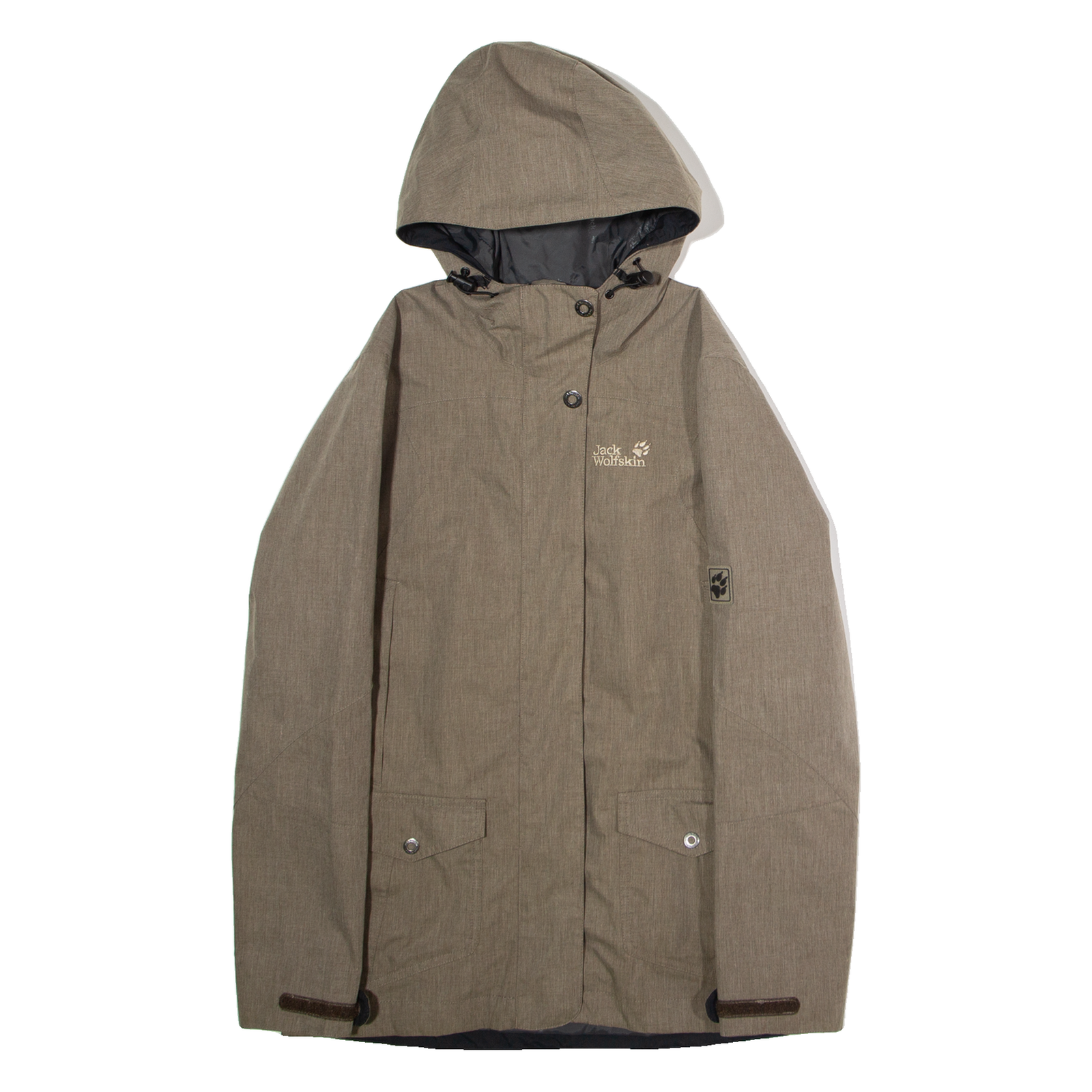 JACK WOLFSKIN Womens Coat Grey Hooded UK 10 Refurbished - N/A refurbished available on Cerqular