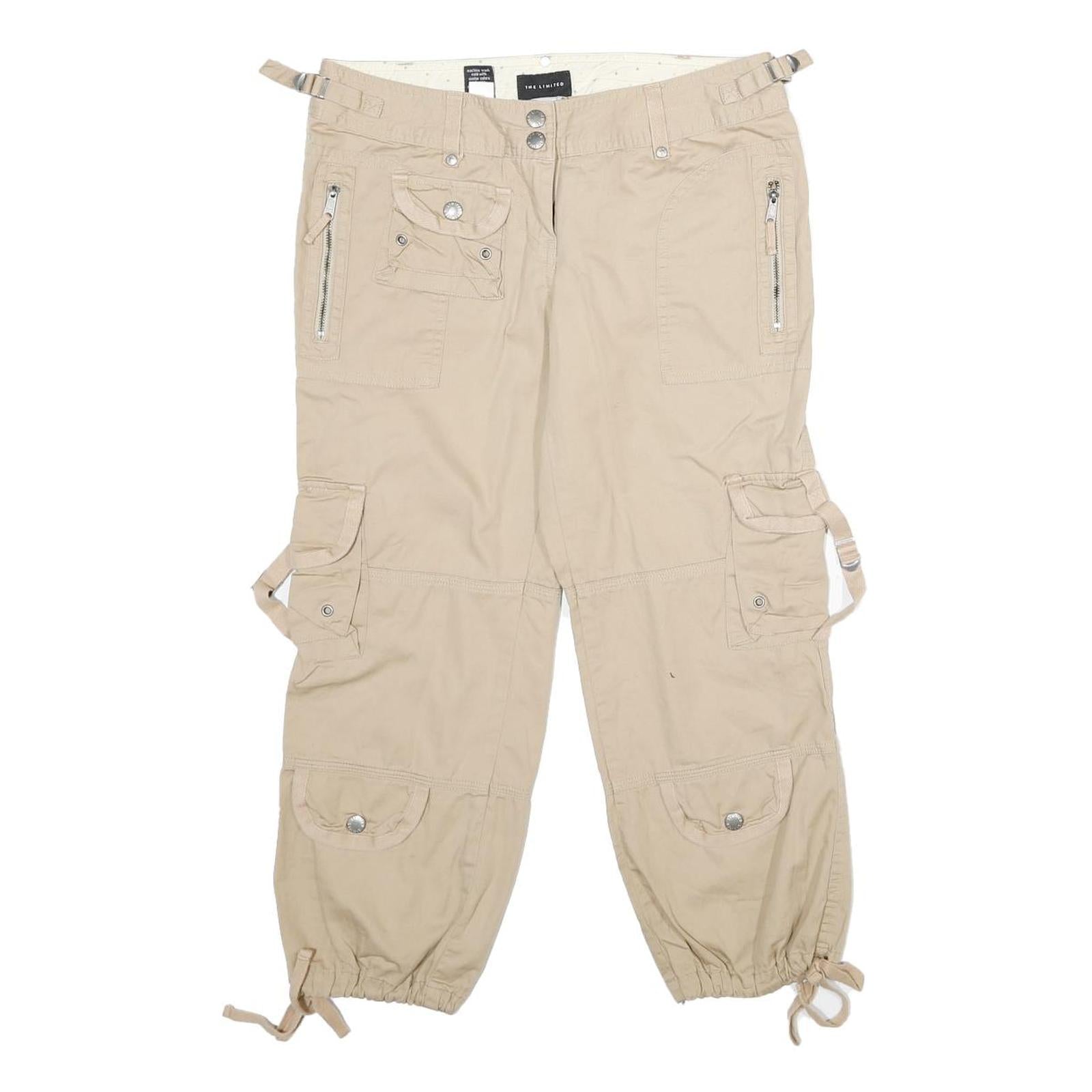 THE LIMITED Womens Shorts Beige Casual Cargo UK 6 W30 Utility Stylish Pockets Refurbished - N/A refurbished available on Cerqular