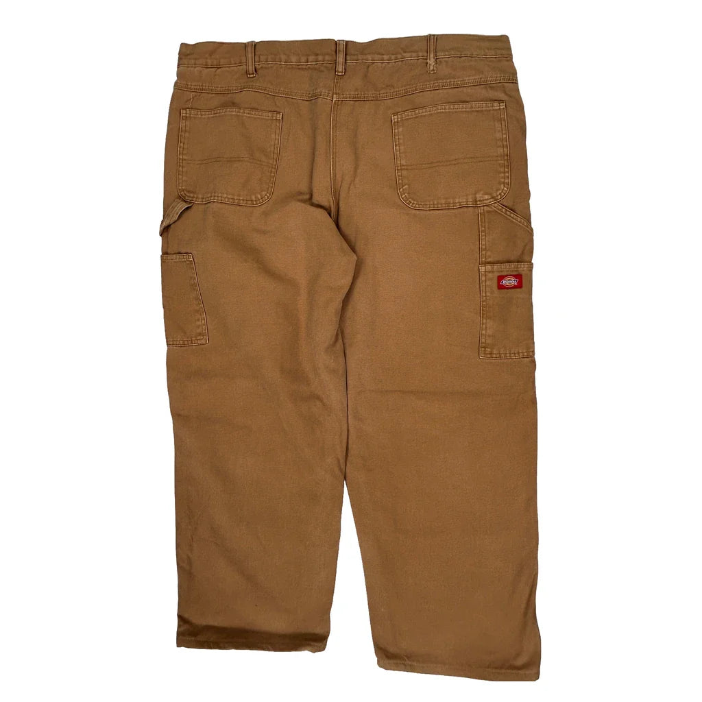 Dickies Carpenter Trousers - 44W 30L Brown Cotton Refurbished - Thrifted (note: this is a term often used to describe second- refurbished available on Cerqular
