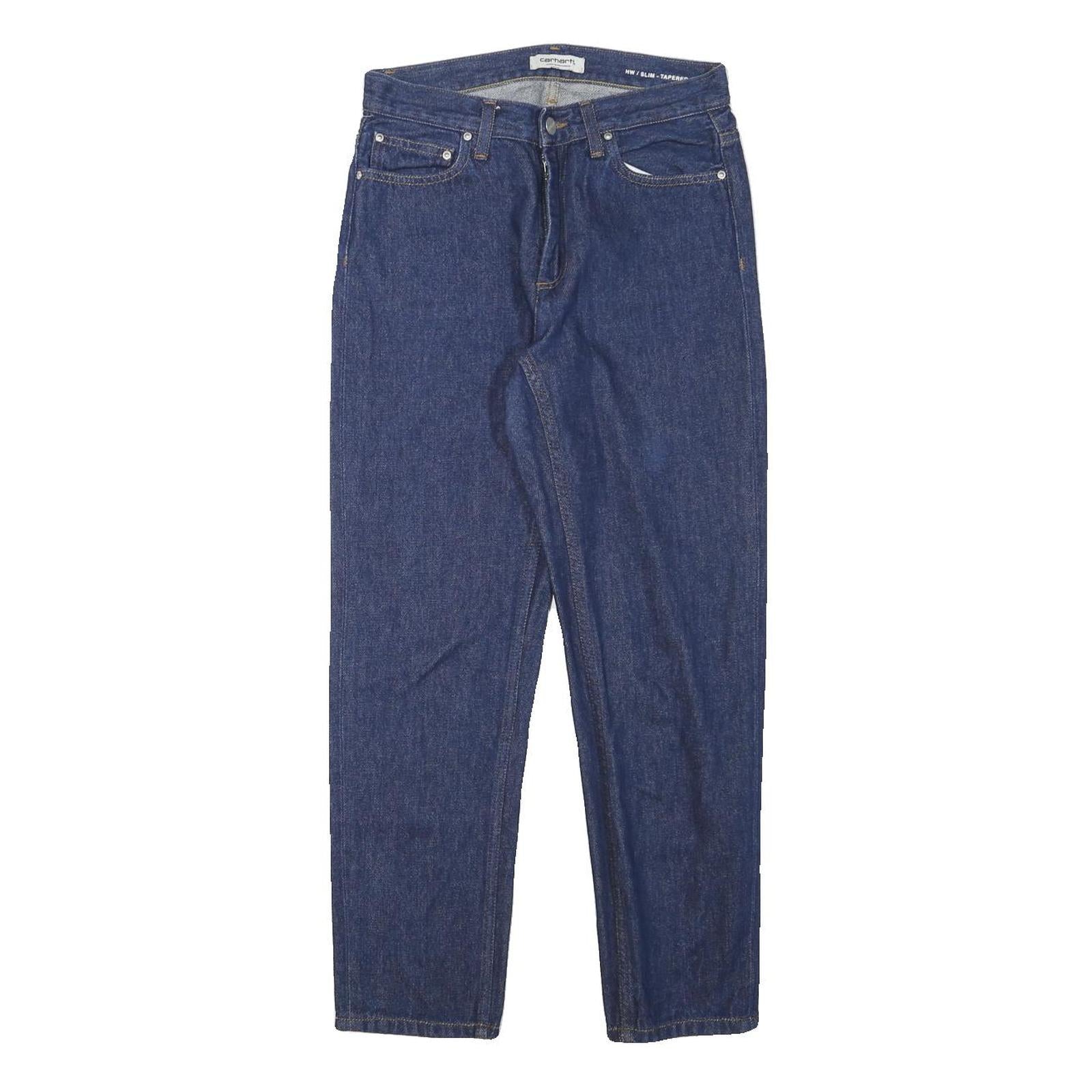 CARHARTT Womens Jeans Blue Slim Tapered Denim Medium W26 L26 Stylish Fit Refurbished - N/A refurbished available on Cerqular