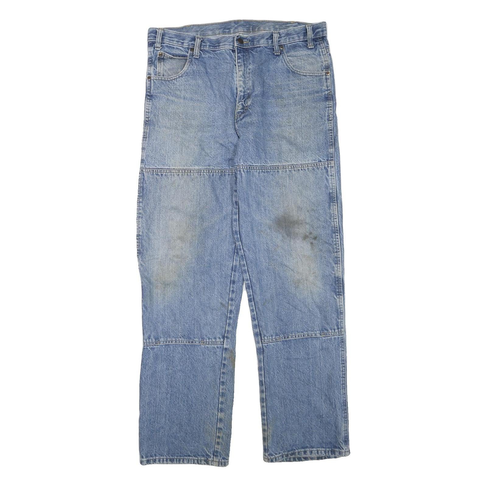 DICKIES Mens Jeans Blue Regular Straight Denim Medium W36 L33 Workwear Refurbished - N/A refurbished available on Cerqular