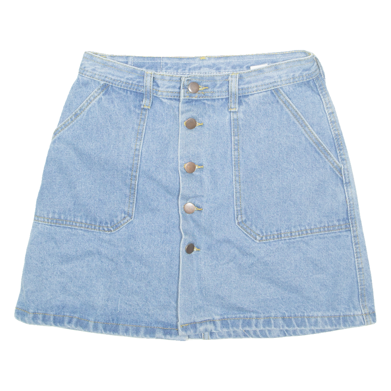 Womens A-Line Skirt Blue Short Denim M Refurbished - N/A refurbished available on Cerqular
