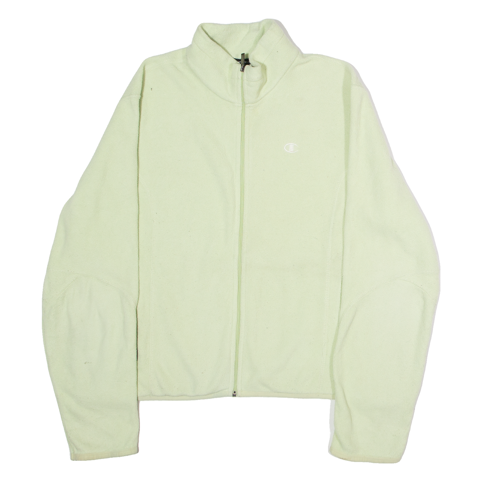 CHAMPION Womens Fleece Jacket Yellow L Refurbished - N/A refurbished available on Cerqular