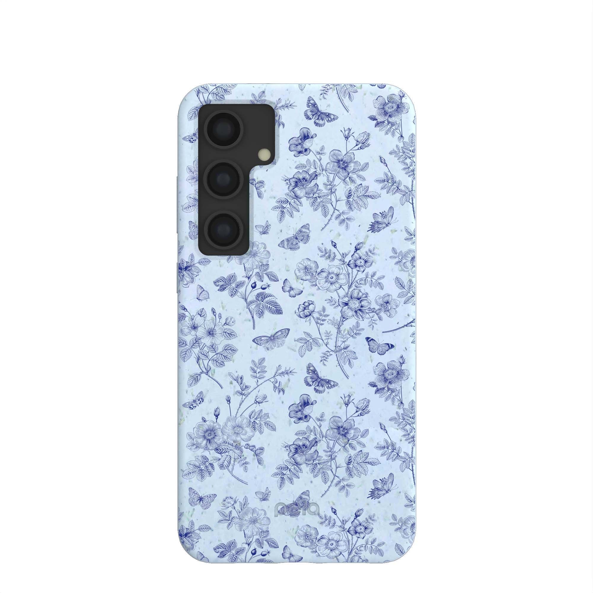 Powder Blue Porcelain Samsung Galaxy S24+(Plus) Case Refurbished - Pela Case refurbished available on Cerqular