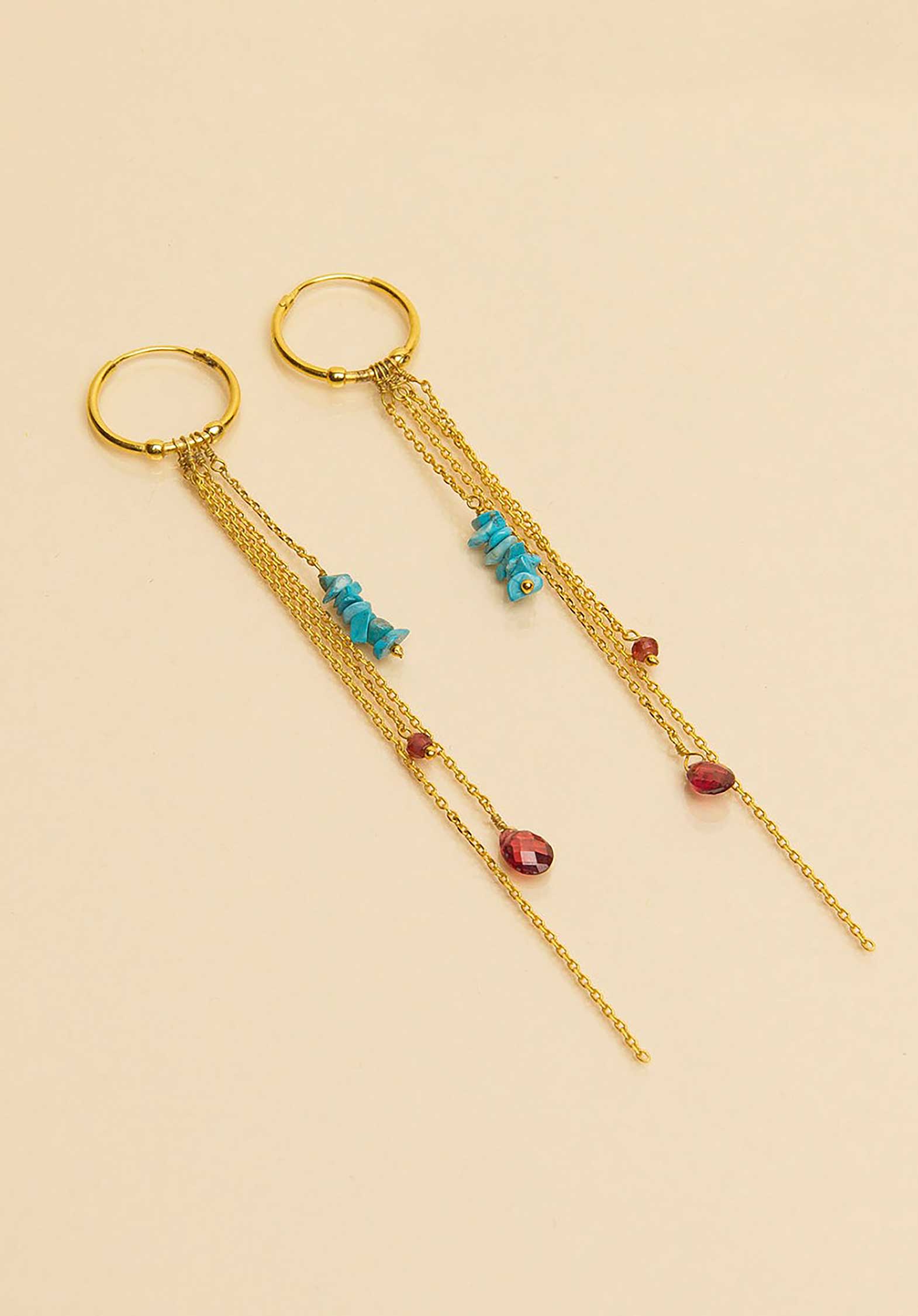 Earring  2bopt Turquoise | Color: TURQUOISE | Size: U Refurbished - Rue Madame is a known brand, and the standardized name is " refurbished available on Cerqular