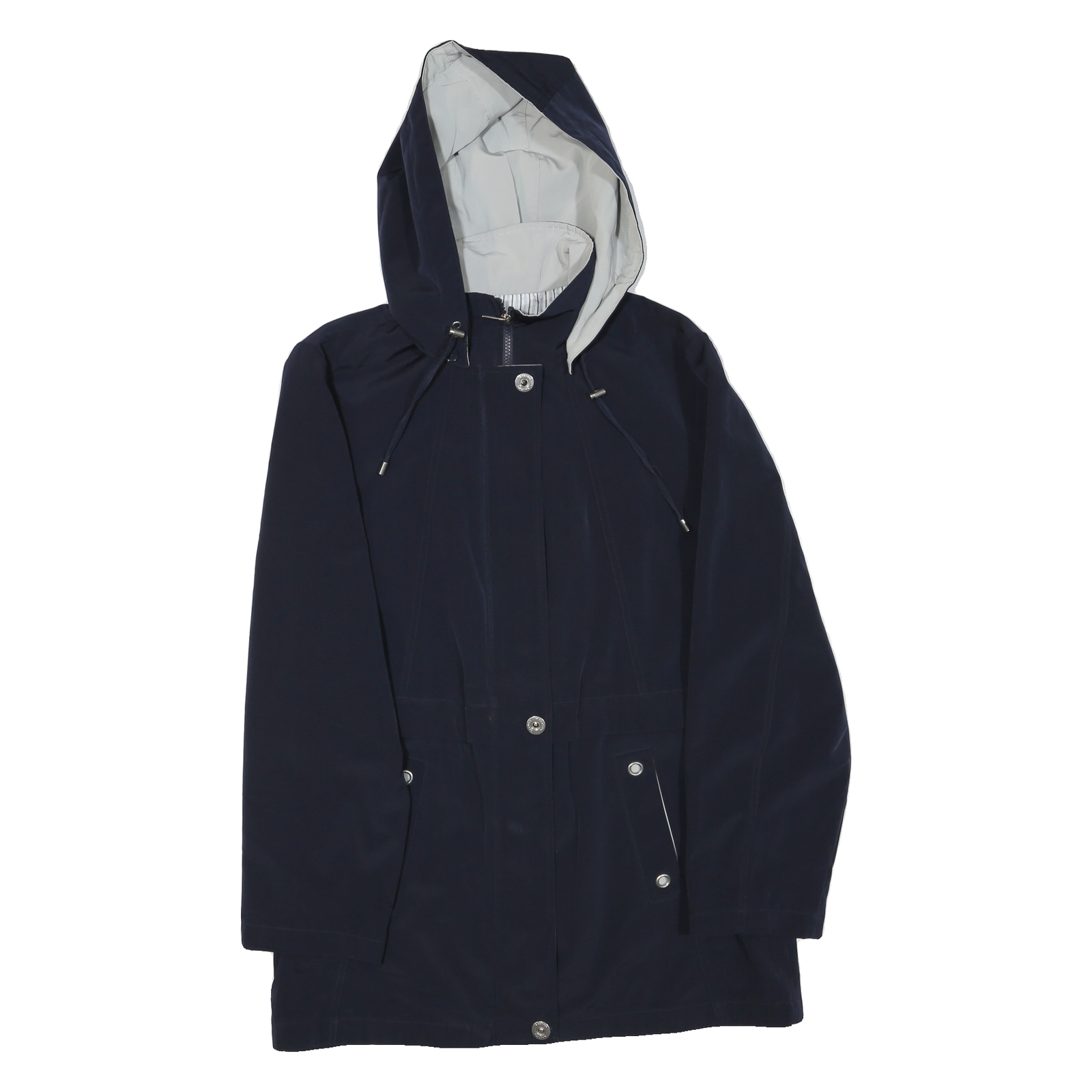 NAUTICA Mens Navy Blue Outdoor Zip Jacket M Polyester Blend Hooded Regular Fit Refurbished - N/A refurbished available on Cerqular