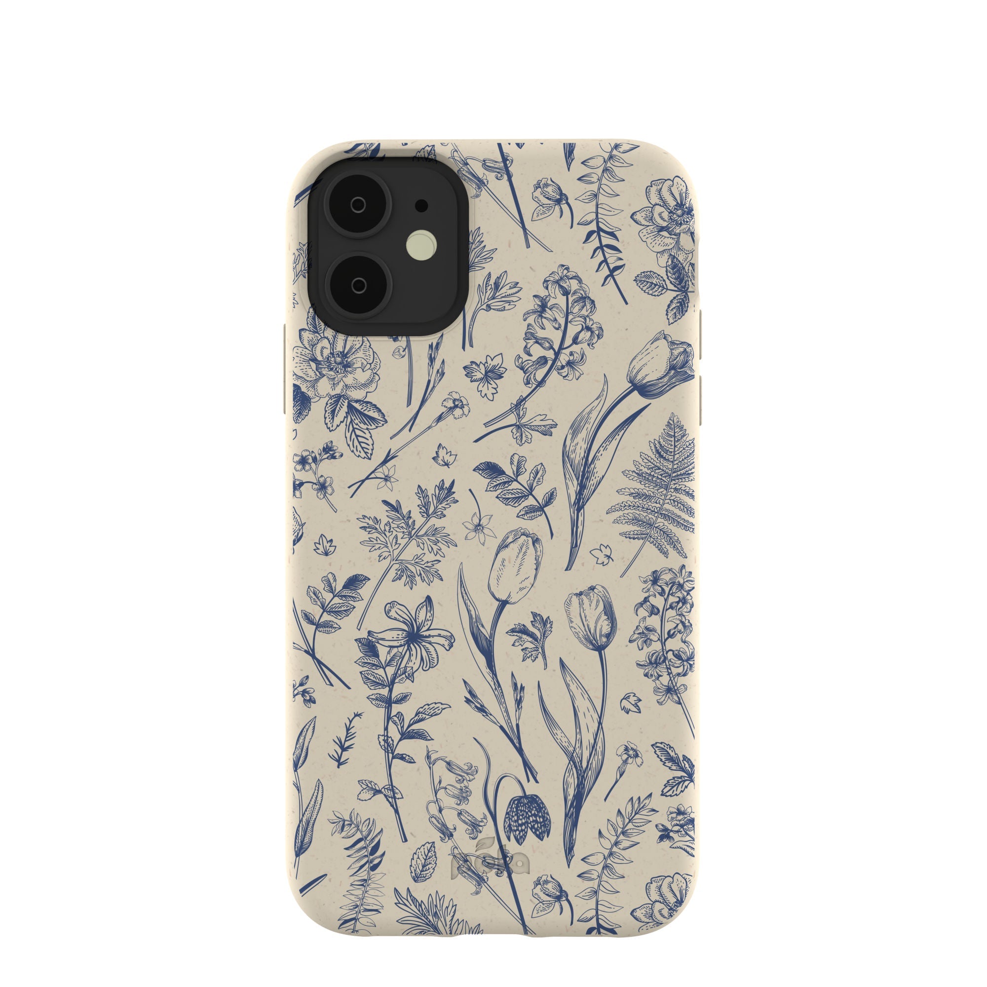 London Fog Indigo Bouquet iPhone 11 Case Refurbished - Pela Case refurbished available on Cerqular