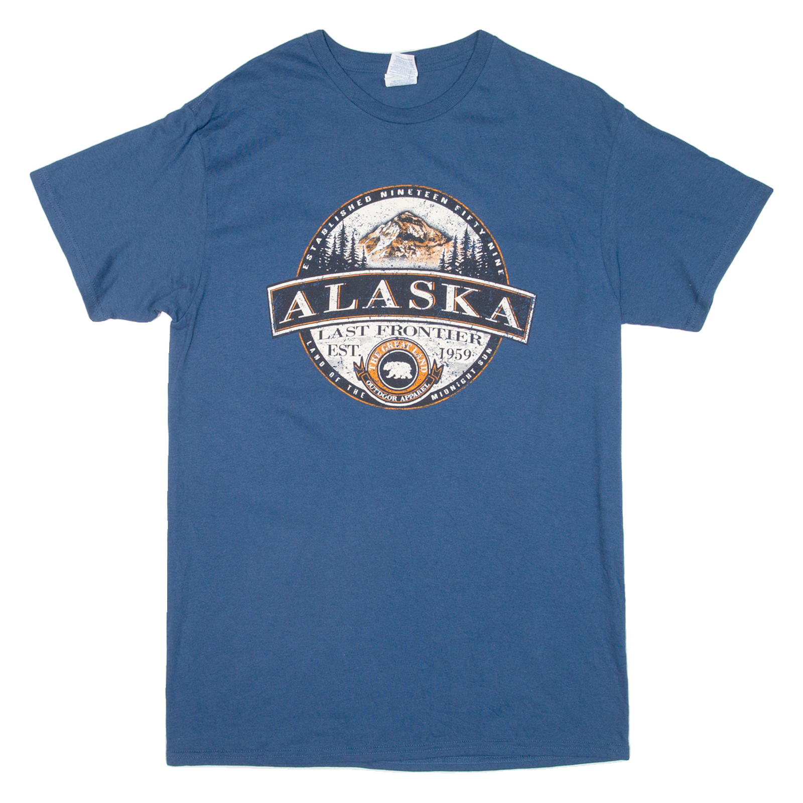 DELTA Alaska Mens T-Shirt Blue USA M Refurbished - N/A refurbished available on Cerqular