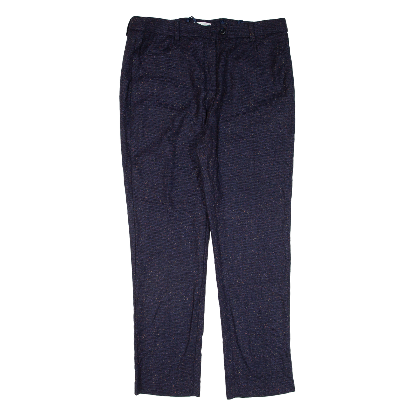 MONA Womens Knit Trousers Blue Regular Tapered Wool W34 L28 Refurbished - N/A refurbished available on Cerqular