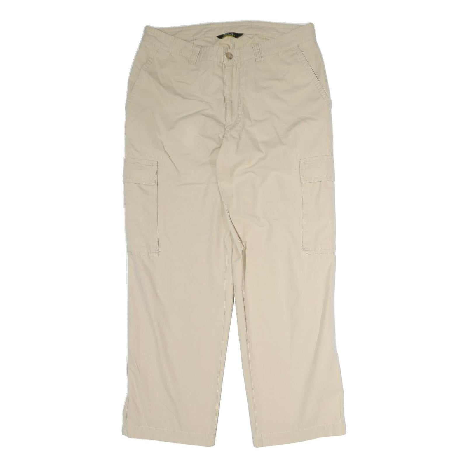 CAMEL ACTIVE Mens Cotton Blend Beige Regular Fit Straight Leg Trousers W32 L28 Refurbished - N/A refurbished available on Cerqular