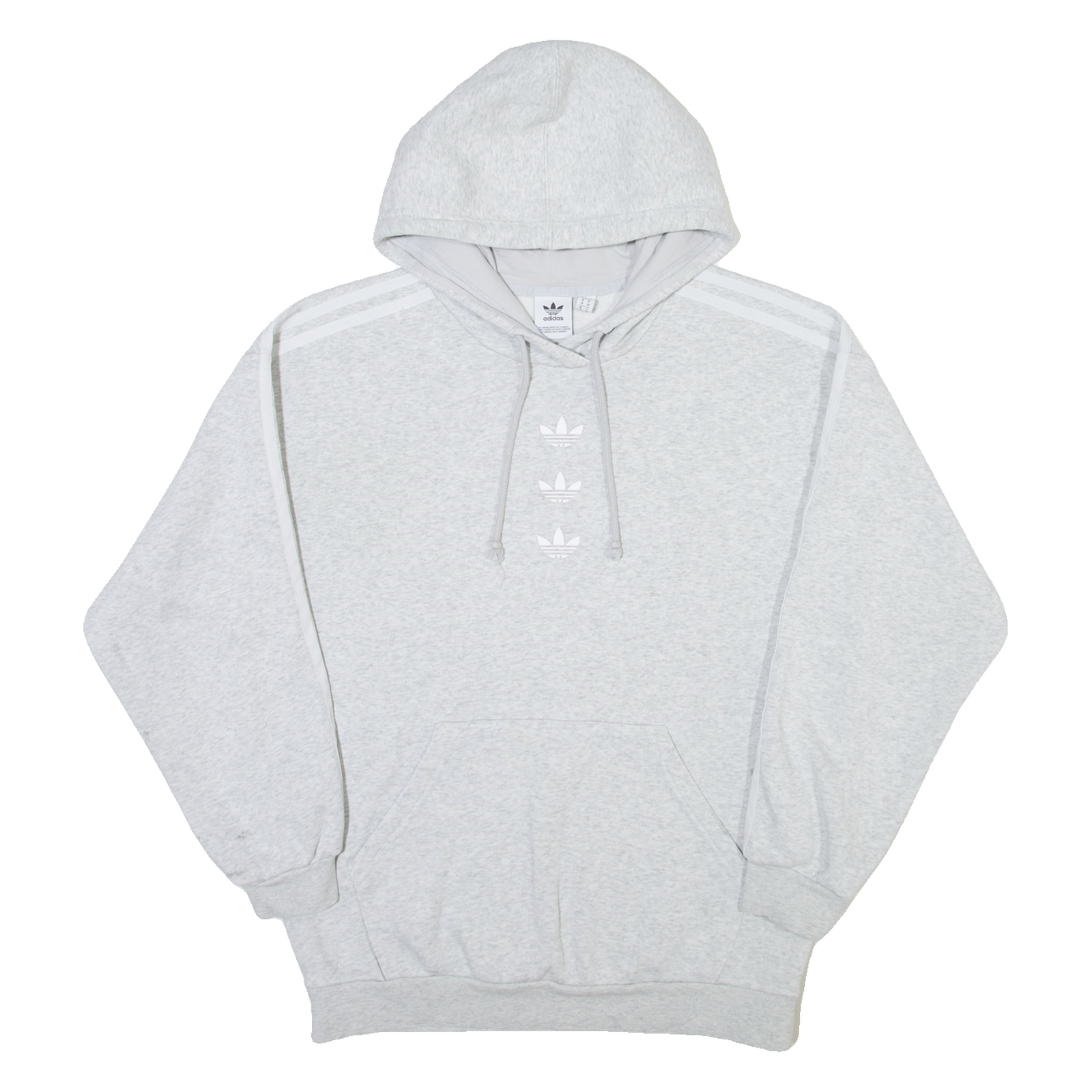 ADIDAS ORIGINALS Womens Grey Hoodie UK 8 Refurbished - N/A refurbished available on Cerqular
