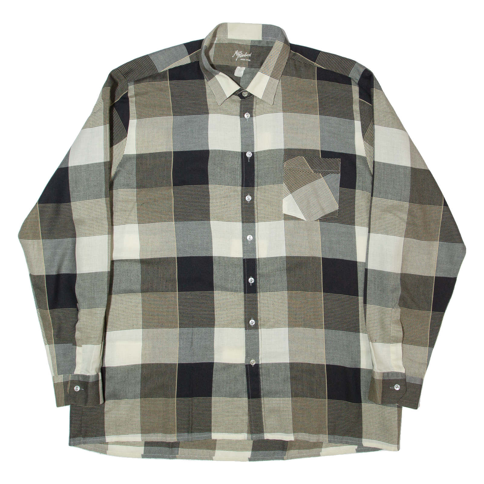 MARC THOMBARD Mens Shirt Grey Check Long Sleeve XL Refurbished - N/A refurbished available on Cerqular