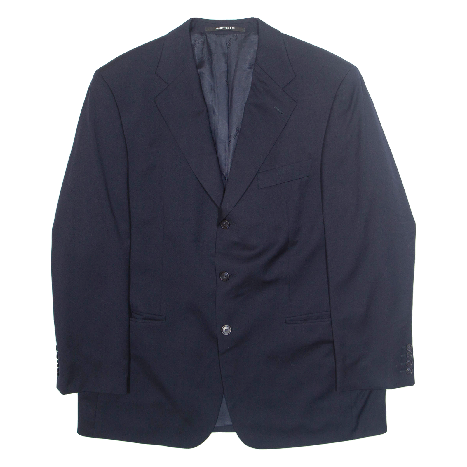 PIATTELLI Mens Blazer Jacket Blue L Refurbished - N/A refurbished available on Cerqular